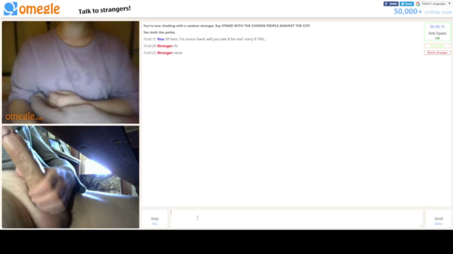 omegle girl gets super creamy