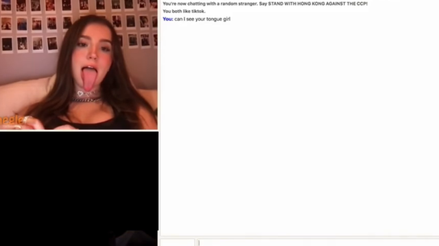 Slutty Spitty omegle teen on camera