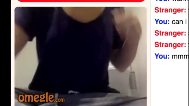 Hot Young Blonde Omegle Teen does what I say.mp4